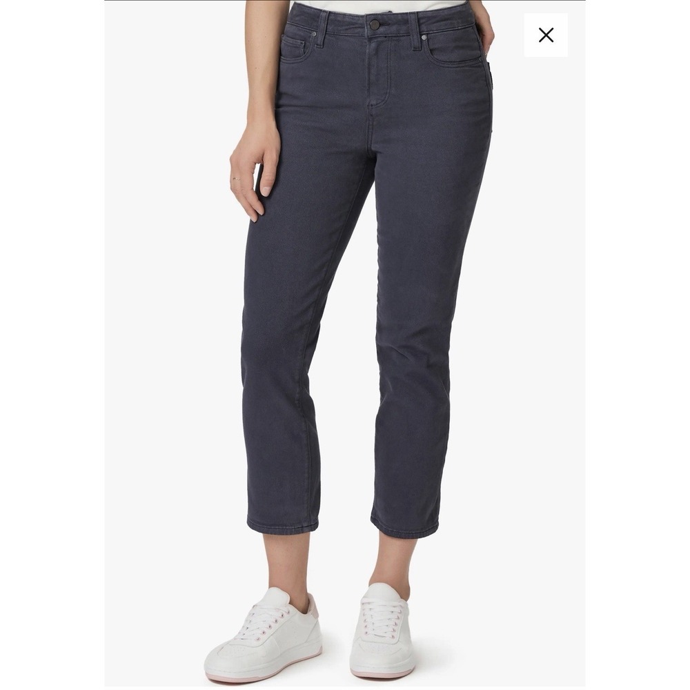 Paige Cindy High Waist Crop Slim Straight Jeans Womens‎ 28 Vintage Navy Haze New